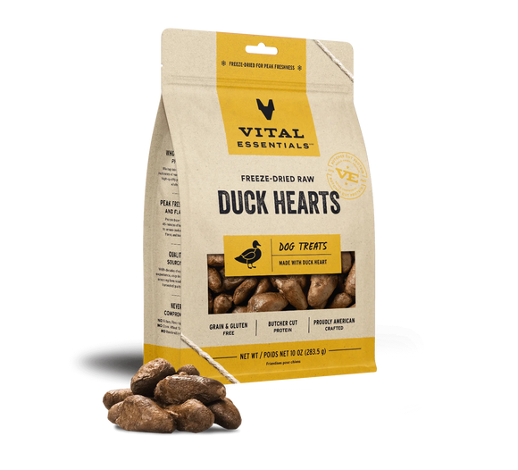 Vital Essentials (VE) - Duck Hearts (Dog Treats)