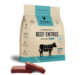 Vital Essentials (VE) - Frozen Raw - Beef Entree Patties (For Dogs) - Frozen Product