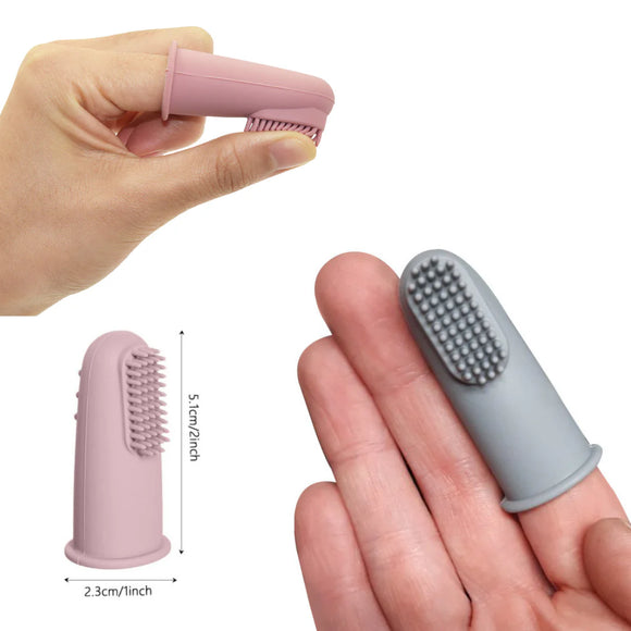 Wag & Bright Supply - Puppy Polisher Silicone BPA Free Finger Brush (For Dogs)