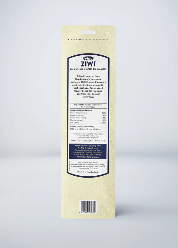 ZiwiPeak - Venison Shank Chew - ARMOR THE POOCH