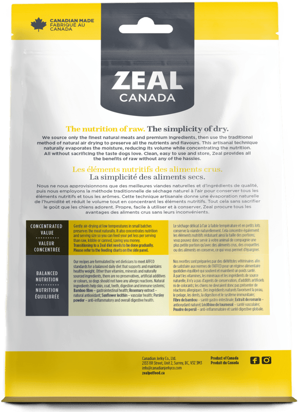 Zeal Canada -  Gently Air-Dried Chicken (For Dogs)