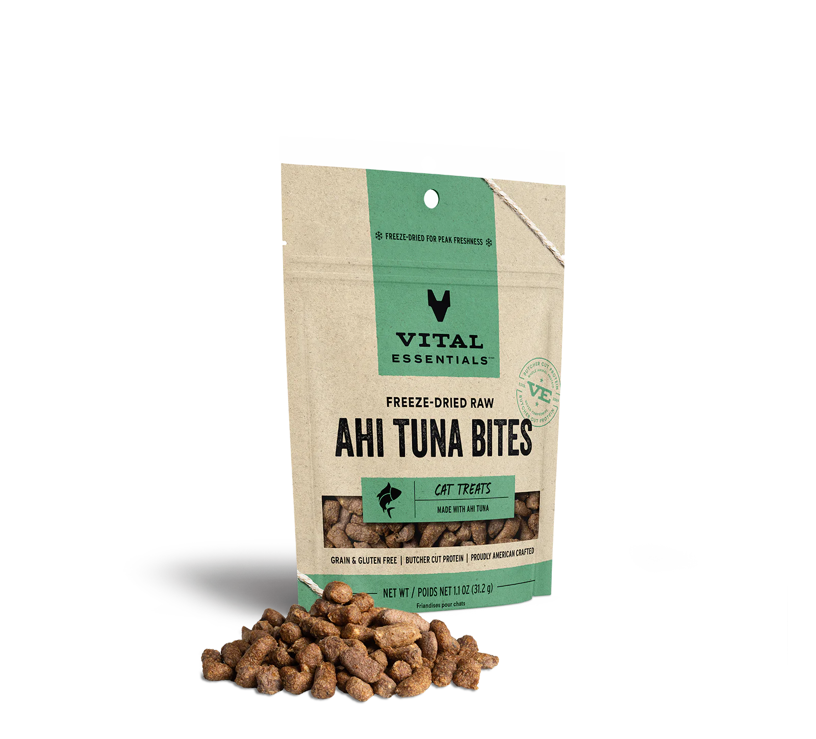 Vital Essentials (VE) - Freeze-Dried Ahi Tuna Treats (For Cats)