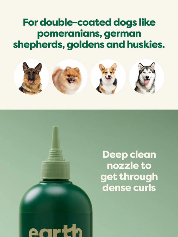 earth rated - Double Coat 3-in-1 Dog Shampoo