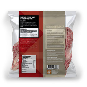 Big Country Raw - Flat Rib Bone Small (1lb bag) - Frozen Product
