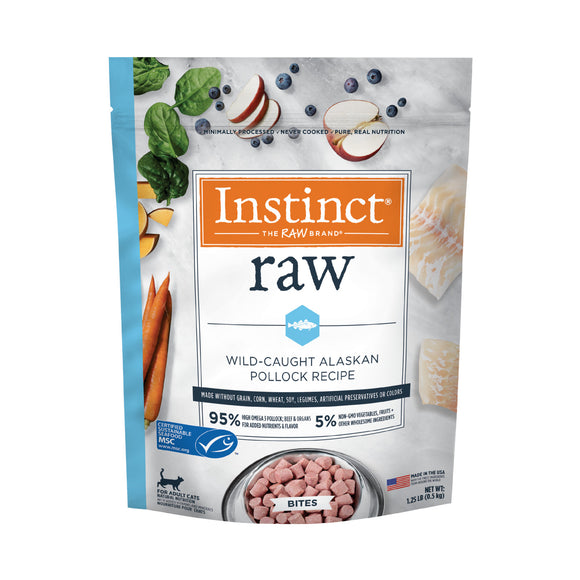 Instinct - Raw Frozen Bites - Wild-Caught Alaskan Pollock Recipe (For Cats)
