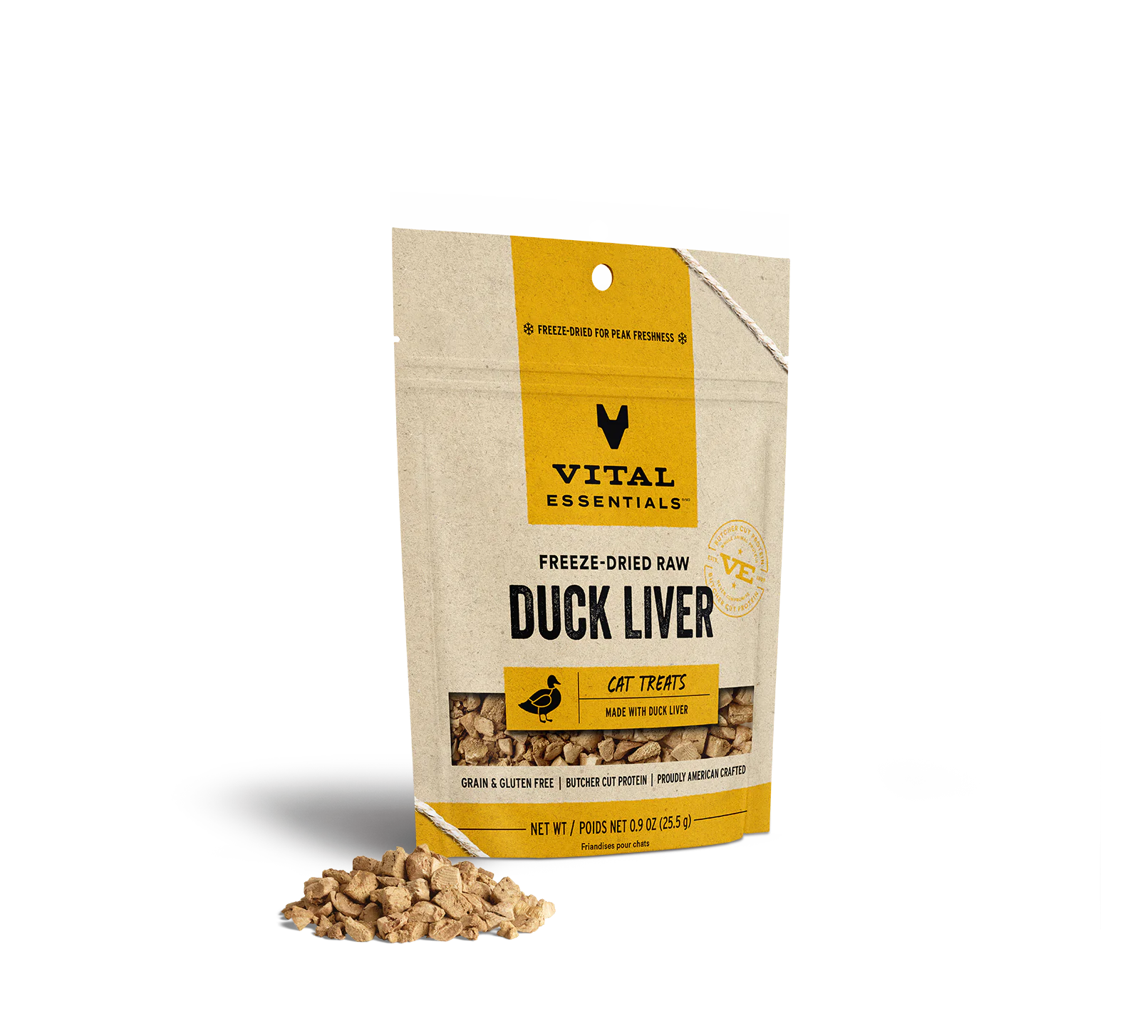 Vital Essentials (VE) - Freeze-Dried Duck Liver Treats (For Cats)