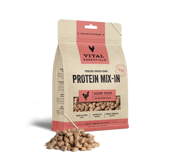 Vital Essentials (VE) - Protein Mix In - Freeze-Dried Chicken Mini Nibs Topper (Dog Food)