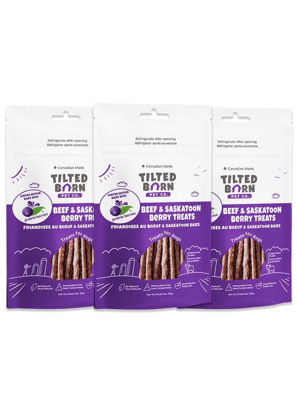 Tilted Barn (Farm Fresh) - Beef & Saskatoon Berry Treat (For Dogs)