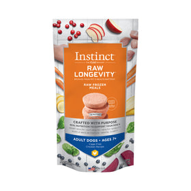 Instinct - Raw Longevity Frozen Patties - Cage-Free Chicken Recipe (For Adults 7+) - Frozen Product
