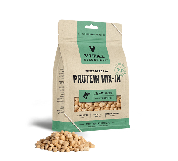 Vital Essentials (VE) - Protein Mix In - Freeze-Dried Salmon Mini Nibs Topper (Dog Food)