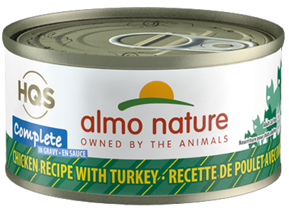 Almo Nature - HQS Complete Chicken Recipe with Turkey in Gravy | Wet Cat Food