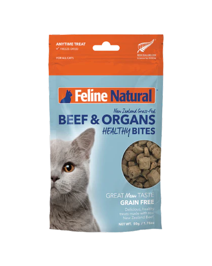 Feline Natural Beef Organs Healthy Bites Freeze Dried Cat Treats ARMOR THE POOCH