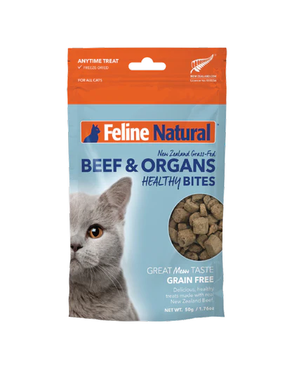 Feline Natural - Beef Healthy Bites (Cat Treats)