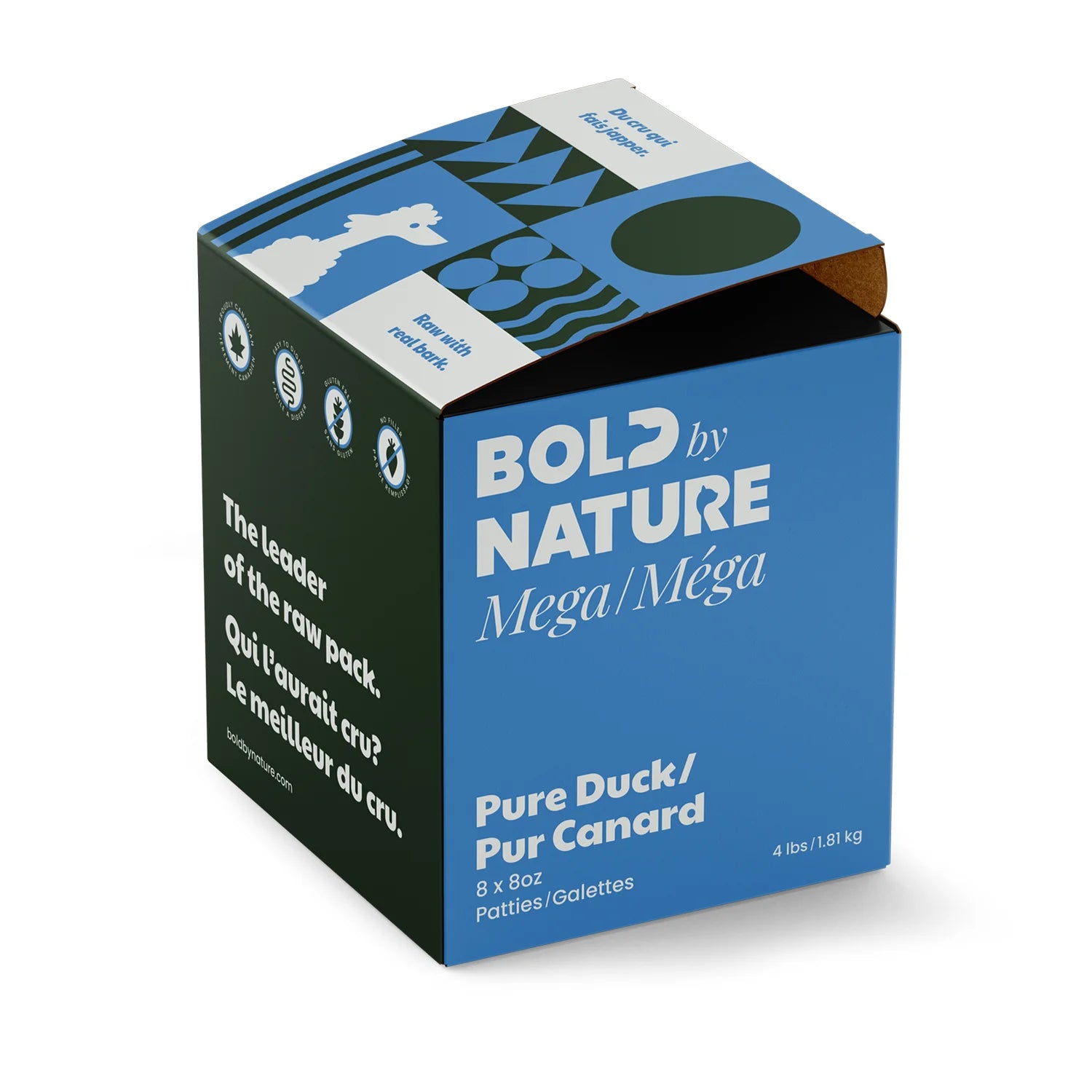 Bold by Nature (Bold Raw) | Mega Pure Duck For Dogs | Dog Raw Food