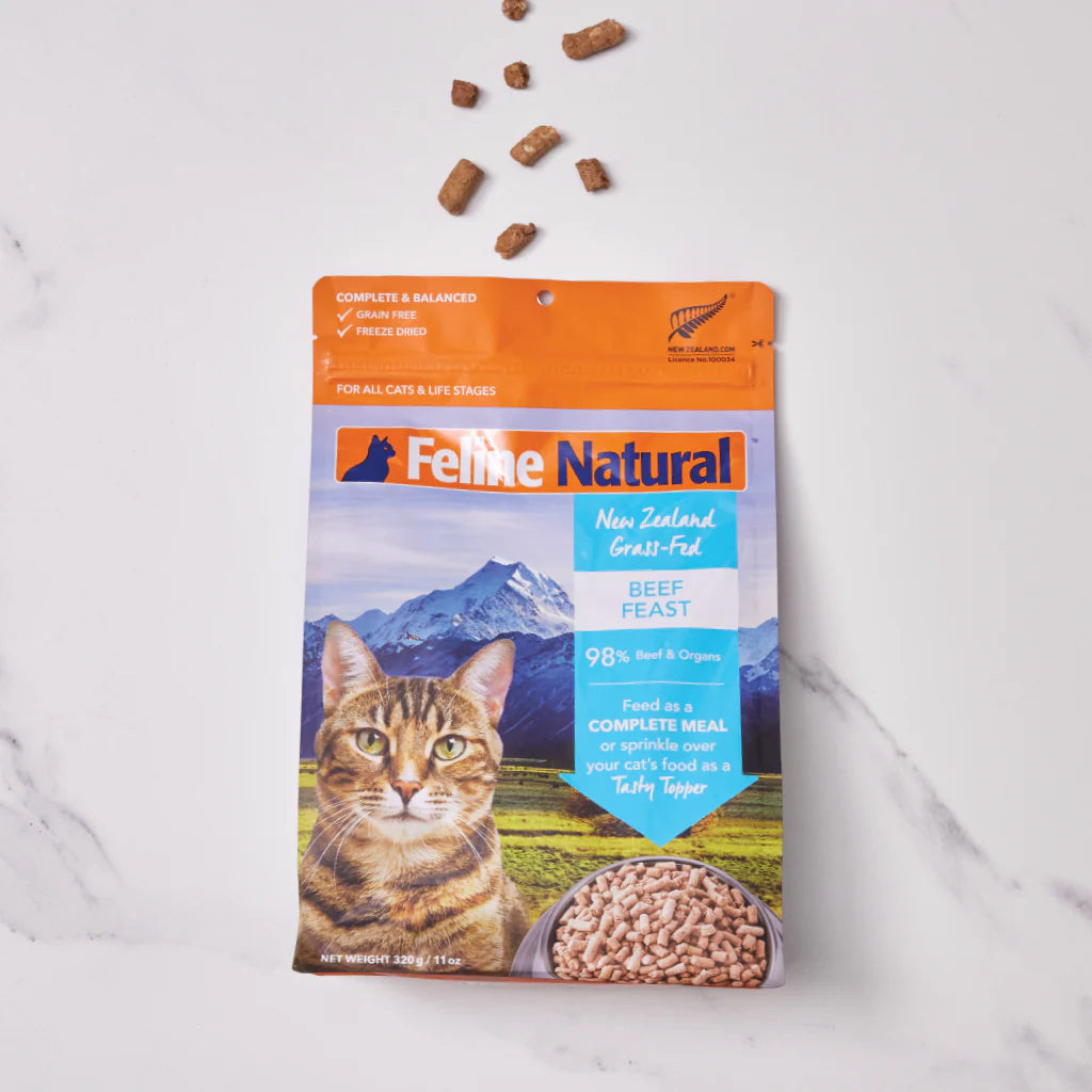 Feline Natural | Beef Feast Freeze-Dried Raw | Cat Food Near Me Toronto | ARMOR THE POOCH