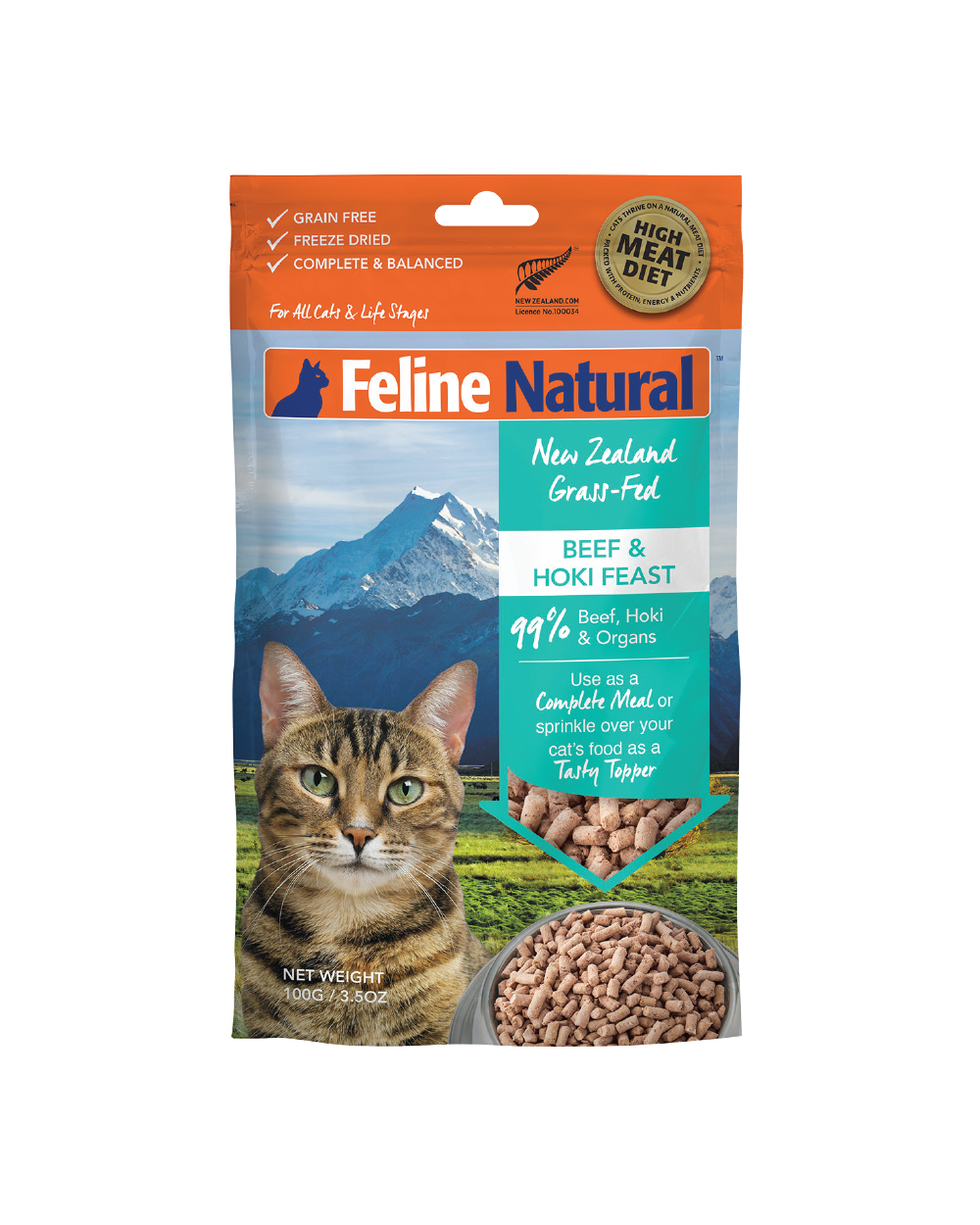 Feline Natural - Beef & Hoki Freeze-Dried Raw (Cat Food)