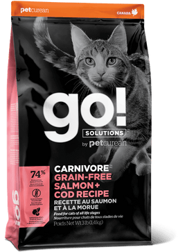 Go! SOLUTIONS - Carnivore - Grain Free Salmon & Cod Recipe (Dry Cat Food)