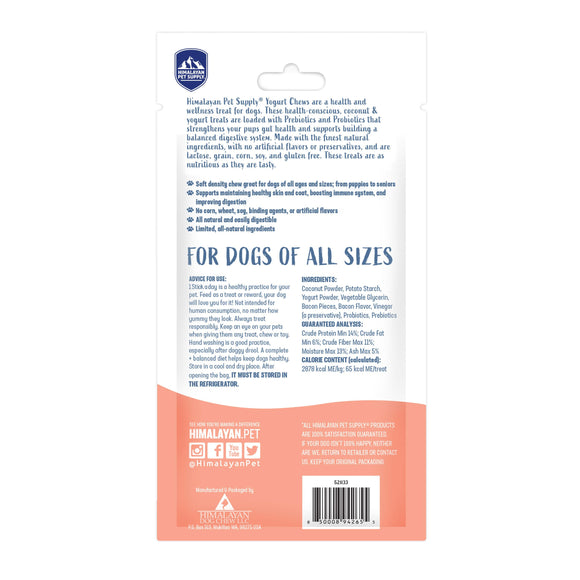 Himalayan Pet Supply | Yogurt Sticks with Bacon | Chew Treat For Dogs | ARMOR THE POOCH