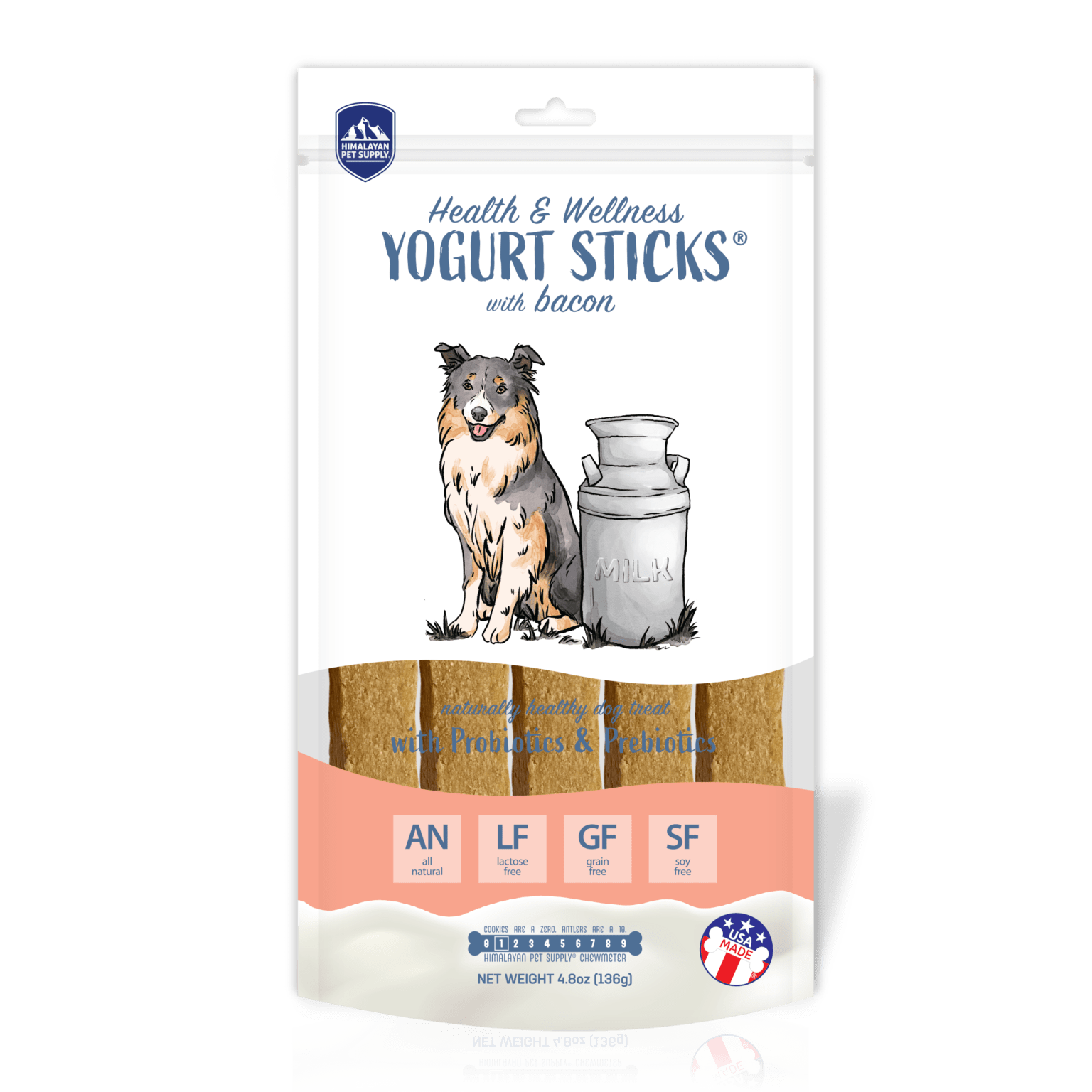 Himalayan Pet Supply | Yogurt Sticks with Bacon | Chew Treat For Dogs | ARMOR THE POOCH