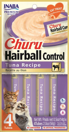 Inaba - Churu Purees - Hairball Control Tuna Recipe (Treat for Cats)