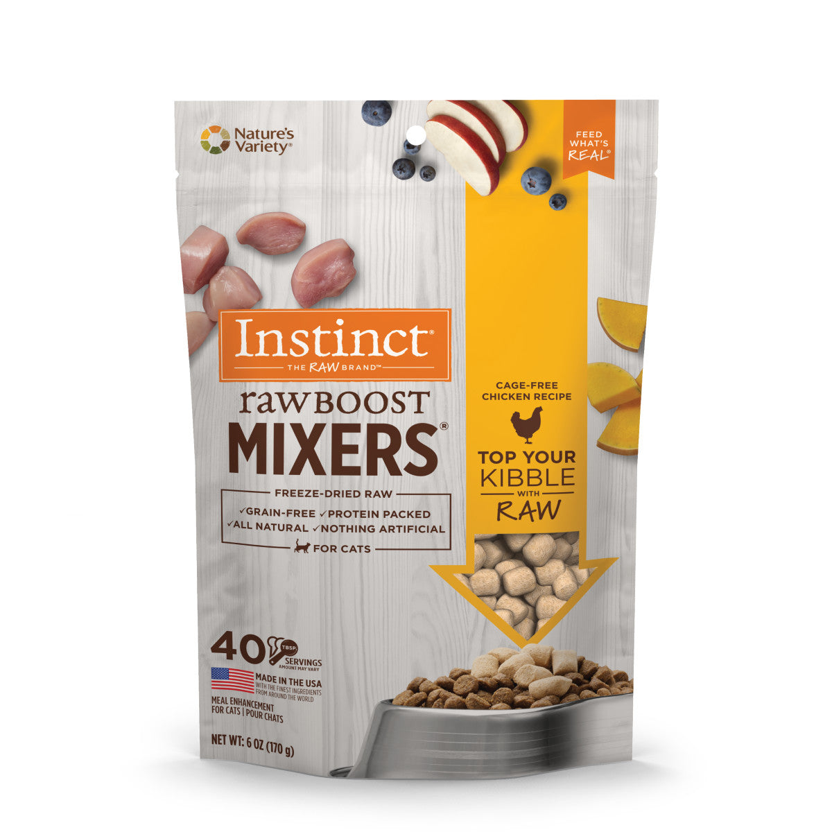 Instinct - Raw Boost Mixers Cage-Free Chicken Recipe