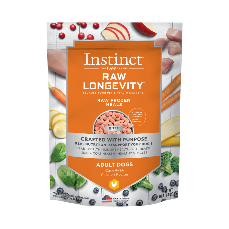 Instinct - Raw Longevity Frozen Bites Cage-Free Chicken Recipe - Frozen Product