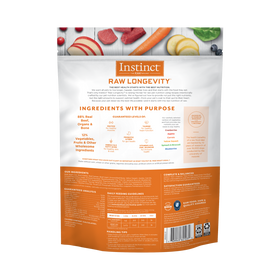 Instinct - Raw Longevity Frozen Bites Grass-Fed Beef Recipe - Frozen Product