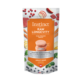 Instinct - Raw Longevity Frozen Patties Grass-Fed Beef Recipe - Frozen Product