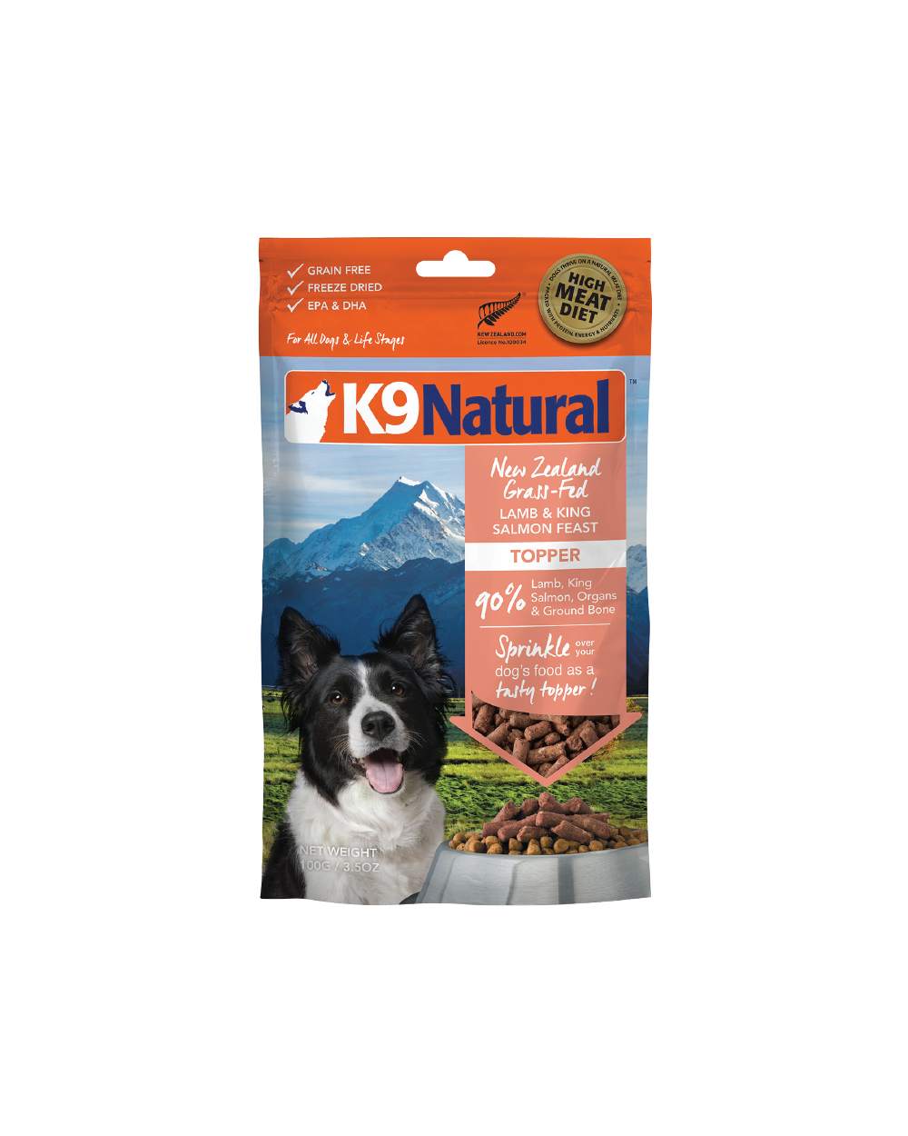 K9 Natural - Lamb & King Salmon Freeze-Dried Dog Food Topper