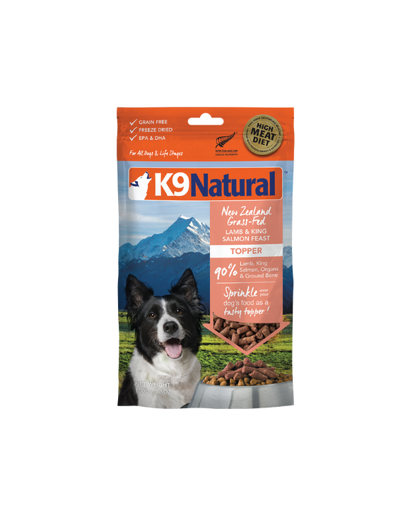 K9 Natural - Lamb & King Salmon Freeze-Dried Dog Food Topper