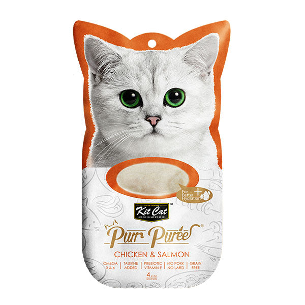Kit Cat - Kit Cat Purr Puree - Chicken & Salmon (Cat Treat)