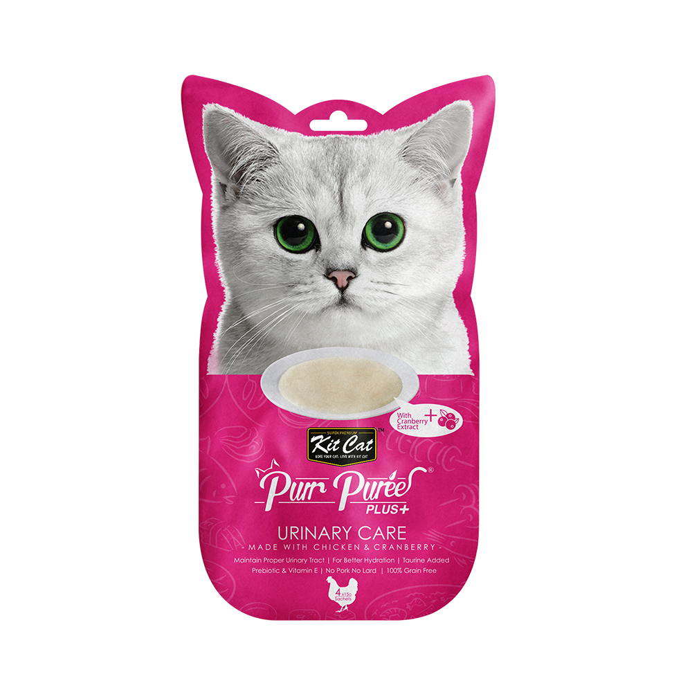 Kit Cat Purr Puree Plus Chicken Cranberry Urinary Care