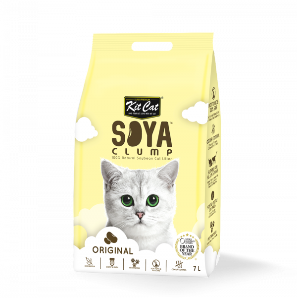 Kit Cat | Soybean Litter Soya Clump Original | Tofu Cat Litter