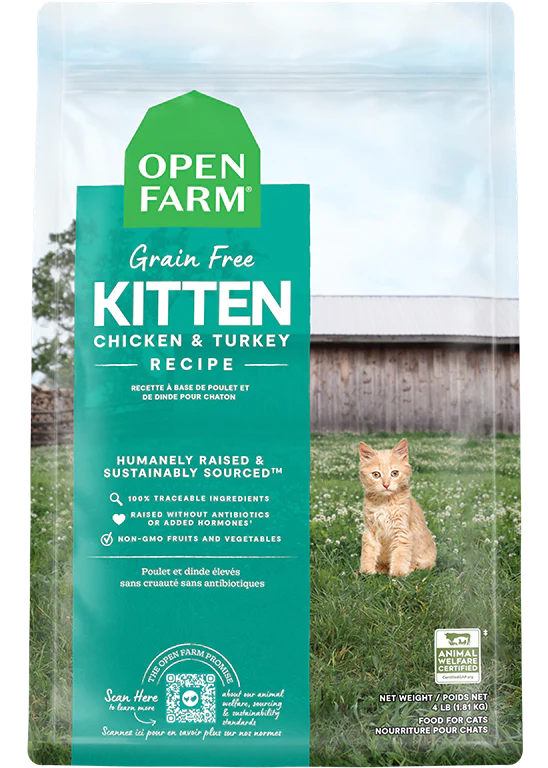 Open Farm | Grain-Free Chicken & Turkey Kitten Food | Dry Kitten Food Near Me Toronto | ARMOR THE POOCH