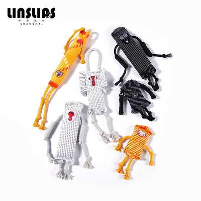 LINSLINS - Primate Family Squeaky Toy (For Dogs)