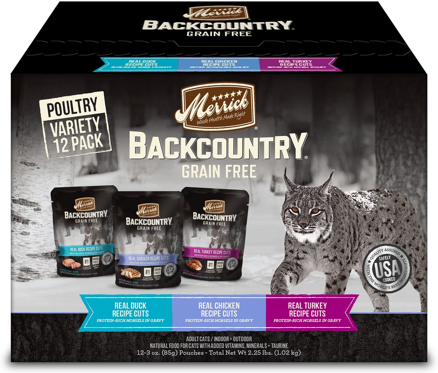 Merrick - Backcountry Grain Free Poultry Cuts Variety Pack (Grain Free Adult Wet Cat Food)