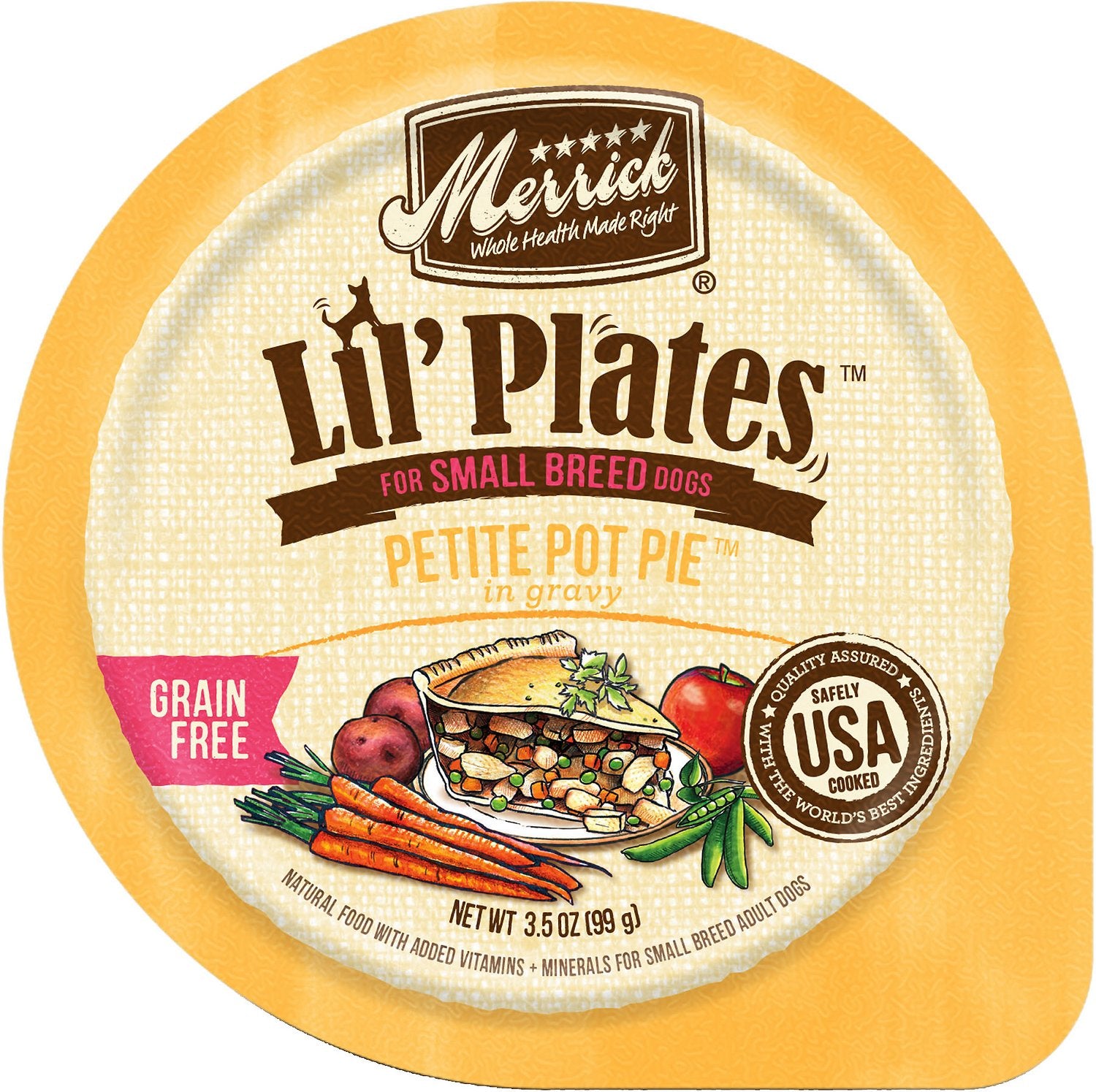 Merrick Lil Plates Grain Free Petite Pot Pie Wet Dog Food 3.5oz