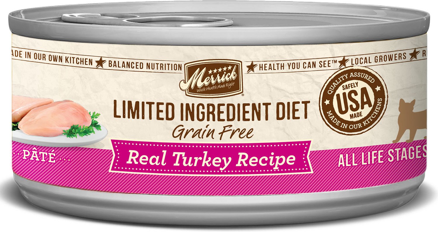 Merrick - Limited Ingredient Diet Real Turkey Recipe Paté (Grain Free Adult Wet Cat Food)