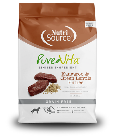 NutriSource - PureVita - Grain Free Kangaroo & Green Lentils Entrée (Dry Dog Food)