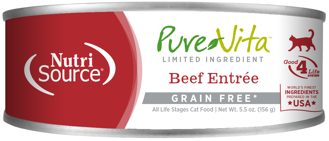 NutriSource | PureVita | Limited Ingredient Beef Entree | Wet Cat Food Near Me Toronto | ARMOR THE POOCH
