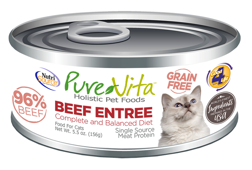 NutriSource | PureVita | Limited Ingredient Beef Entree | Wet Cat Food Near Me Toronto | ARMOR THE POOCH