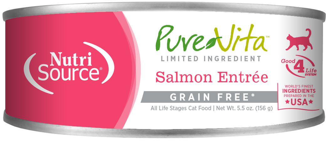 NutriSource | PureVita | Limited Ingredient Salmon Entree | Wet Cat Food Near Me Toronto | ARMOR THE POOCH