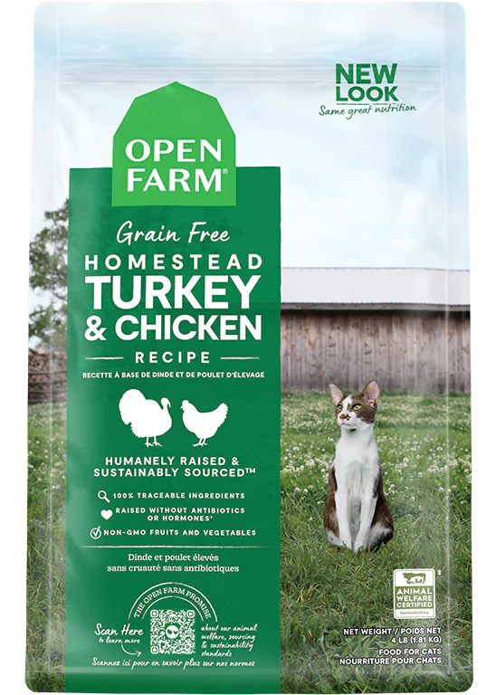 Open Farm Homestead Turkey Chicken Dry Cat Food