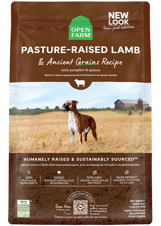 Open Farm Pasture Raised Lamb Ancient Grains Dry Dog Food ARMOR THE POOCH