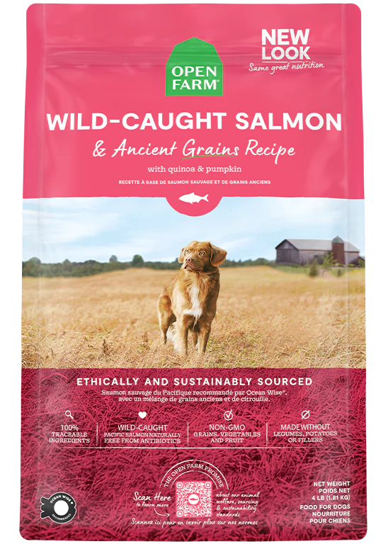Open Farm | Wild Caught Salmon & Ancient Grains | Dry Dog Food Near Me Markham | ARMOR THE POOCH