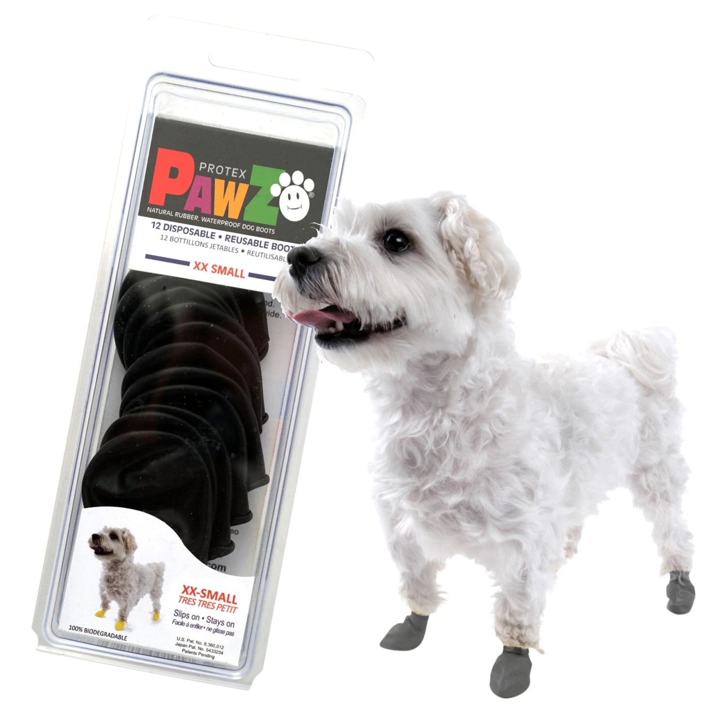 PawZ - Rubber Dog Boots (Black)