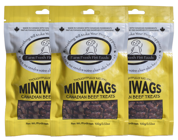 Products Farm Fresh - Miniwags Canadian Beef Treat