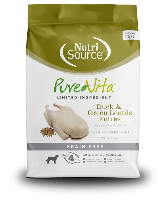 PureVita - Grain Free Duck & Green Lentils Entrée (Dry Dog Food)
