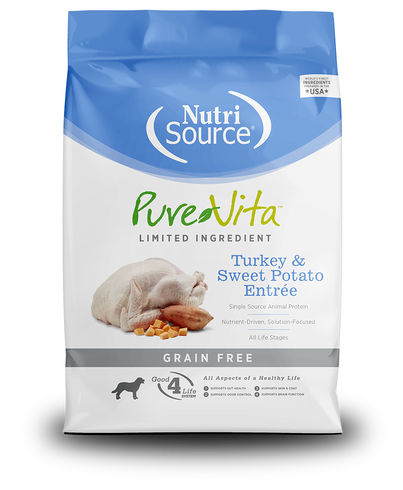 NutriSource PureVita Grain Free Turkey Sweet Potato Dry Dog