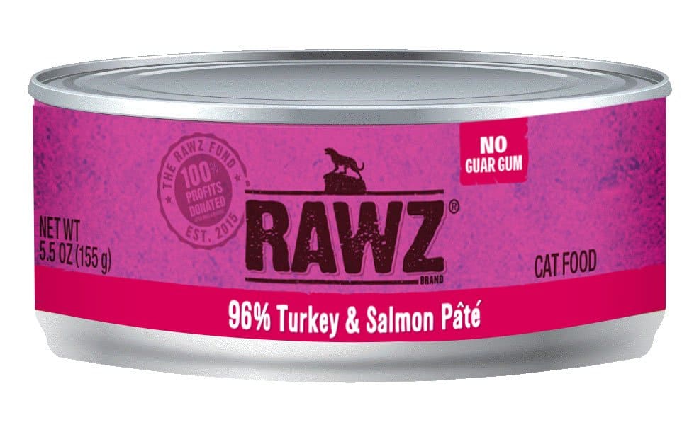 RAWZ - 96% Turkey & Salmon Pate (Wet Cat Food) - ARMOR THE POOCH